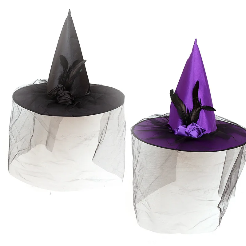 Новинка 2019 реквизит в виде шара на Хэллоуин марлевая шапка волшебника с пряжкой