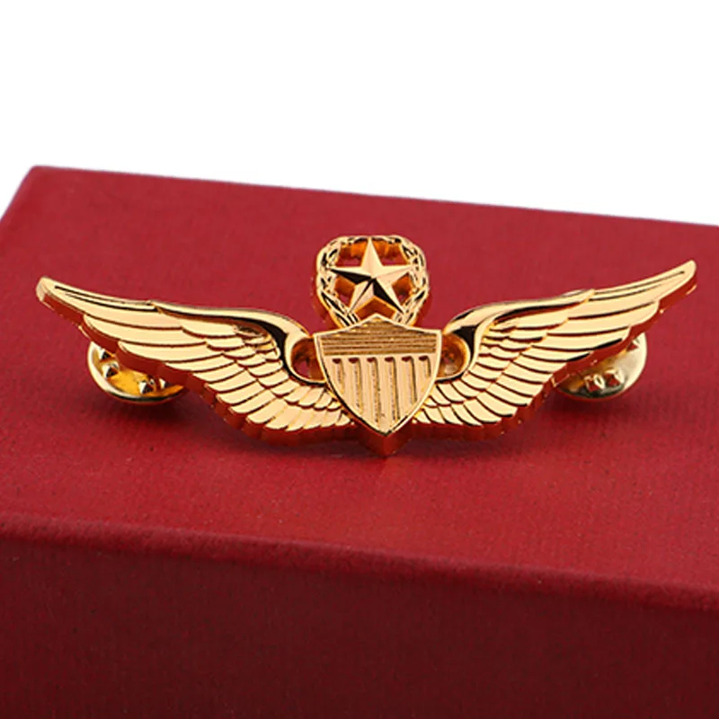 Классические мужские броши, винтажные крылья USAF Второй мировой войны, военный пилот, металлические крылья, металлический значок на булавке, армейские фанаты, ностальгические сувениры