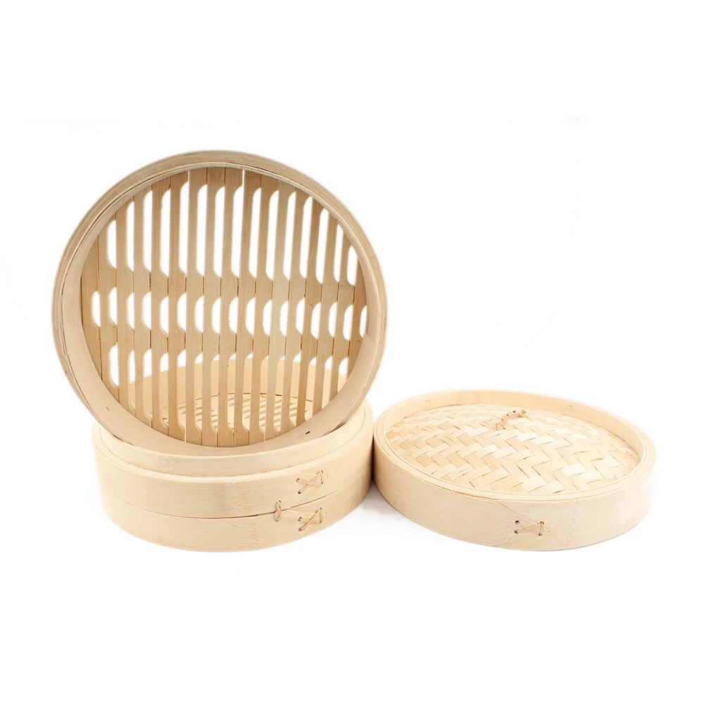 Китайский Dim Sum пароварка корзина бамбука Пособия по кулинарии отпариватель