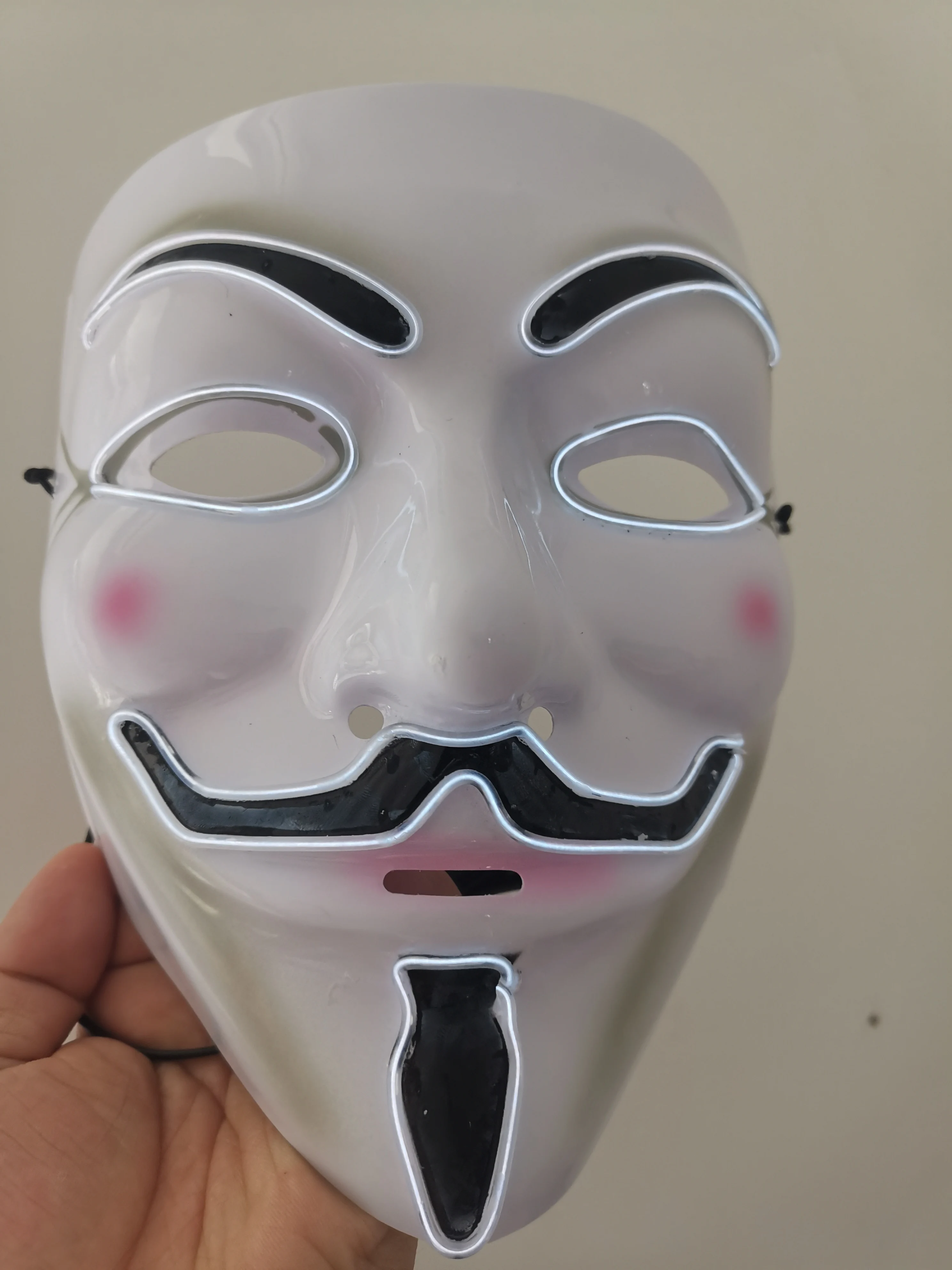 Маска для Хэллоуина светящаяся Вендетта оптовая продажа маска танцев туши