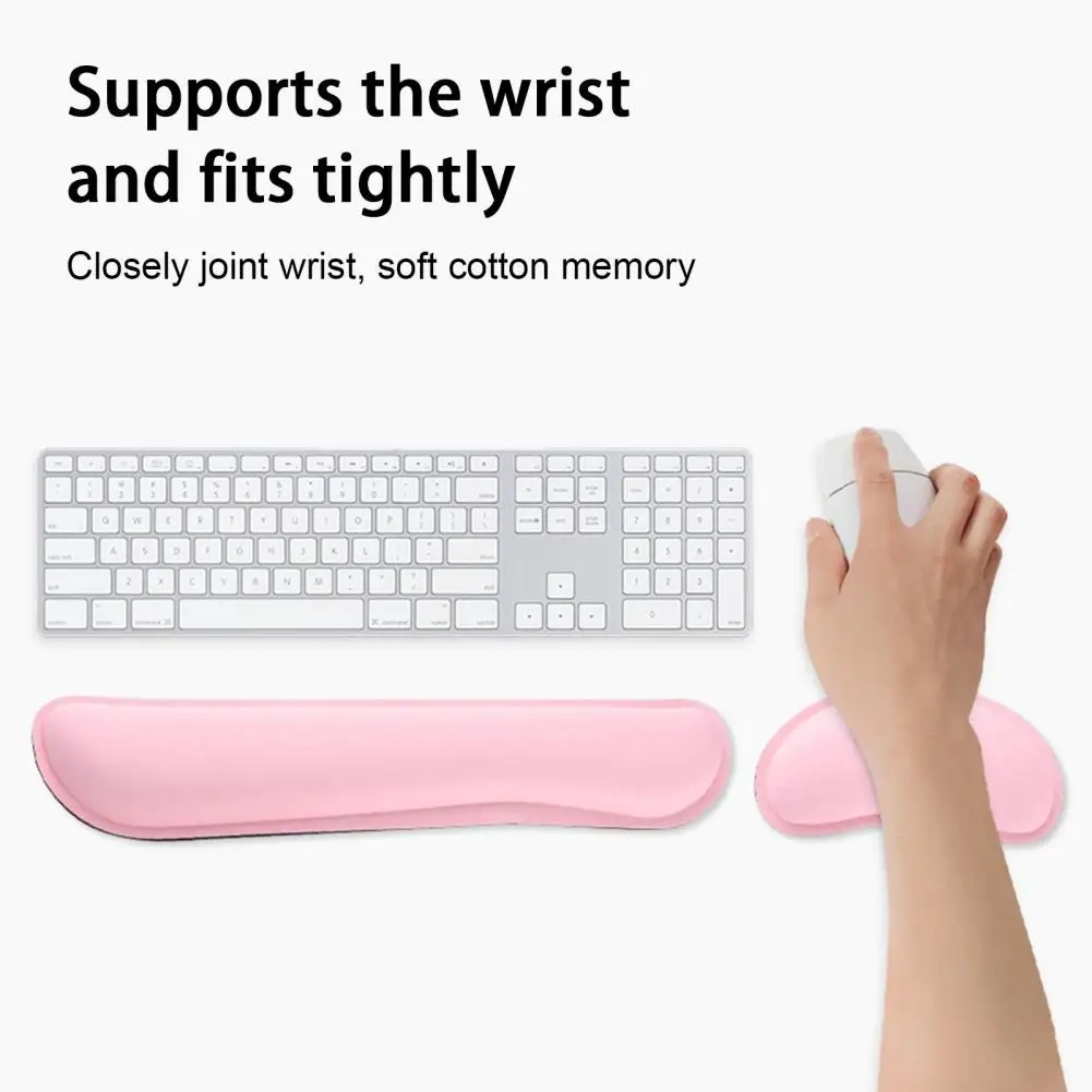 

Wrist Rest Pad Support Pad Professional Comfortable Memory Cotton Keyboard Mouse Wrist Hand Rest Mat for PC Wrist Cushion