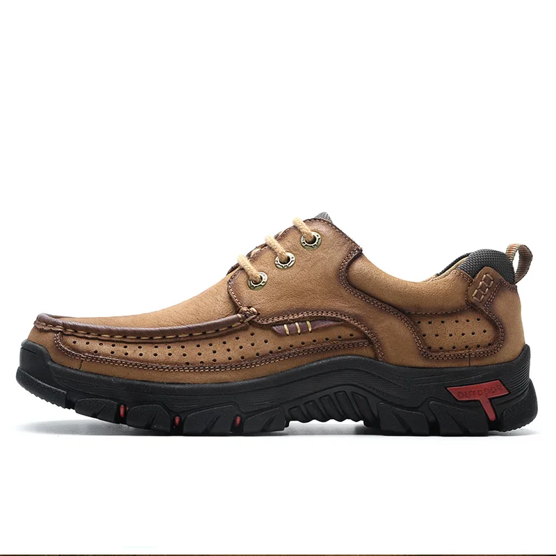 Высокое качество Мужская обувь 100% натуральная кожа повседневная