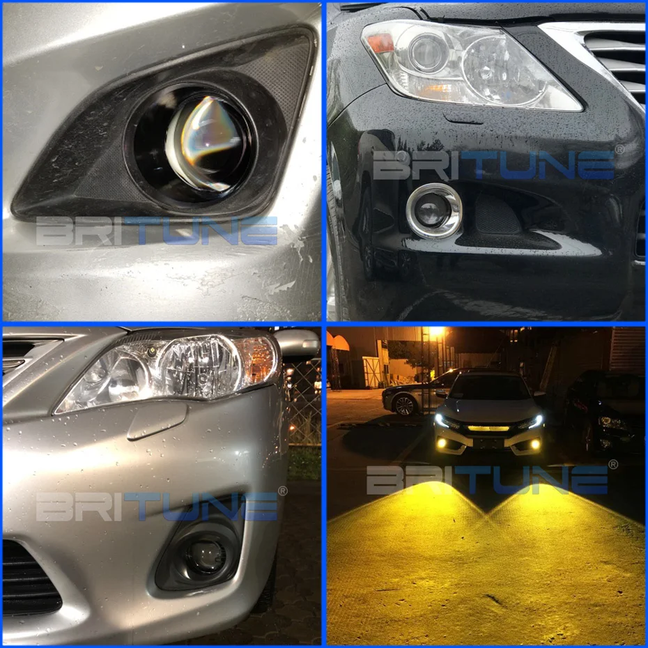 Hyperboloid Bi светодиодный противотуманный фонарь для Toyota Corolla Yaris Auris Hilux RAV4 Camry Avensis