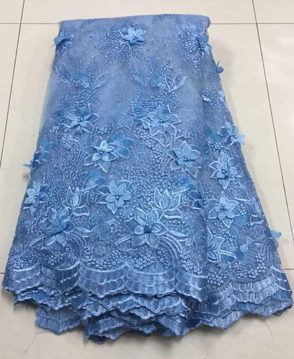 

Latest Silver Grey African Laces Fabrics Embroidered African French Lace Fabric Cheap African French Net Tulle Lace Fabric ZA32