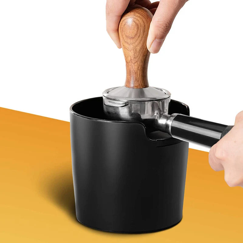 

New Cafe Accessories Espresso Grounds Container Coffee Anti Slip Coffee Grind Dump Bin Coffee Grind Knock Box Cafe Accessories