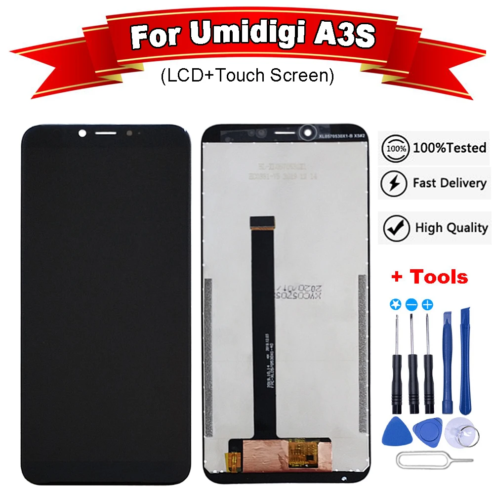 5 7 &quotдля UMIDIGI A3S ЖК дисплей Дисплей + сенсорный экран Экран в сборе 100%
