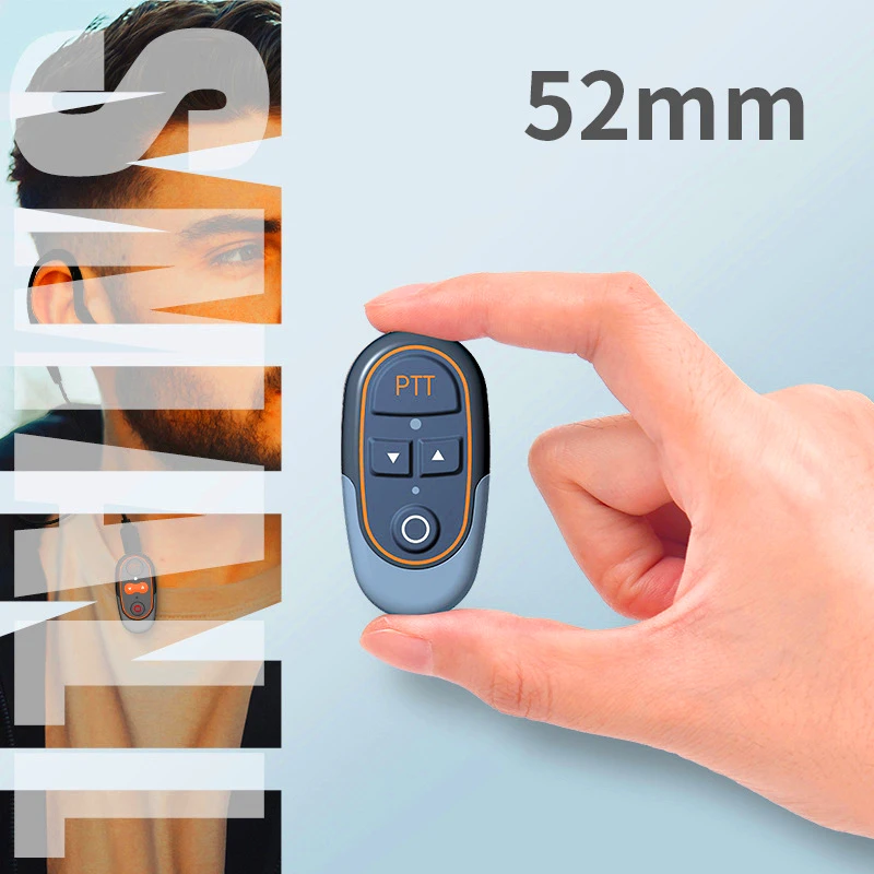 

5CM Car Key Mini Walkie Talkie Portable Comunicator Handheld Business Interphone Ham HF Transceiver USB Charging Two Way Radio