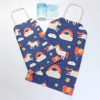 family matching cooking outfits adjustable kitchen waterproof oil proof unicorn sling aprons for mommy daughter matching clothes