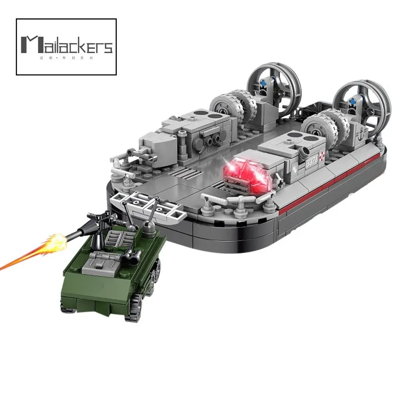

Mailackers военная модель с воздушной подушкой, строительные блоки Hovercraft серии MOC, кирпичи для автомобиля, серия фильмов, игрушки, подарок