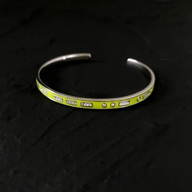 

S925 sterling silver new code open bracelet female fashion temperament love bracelet simple style design