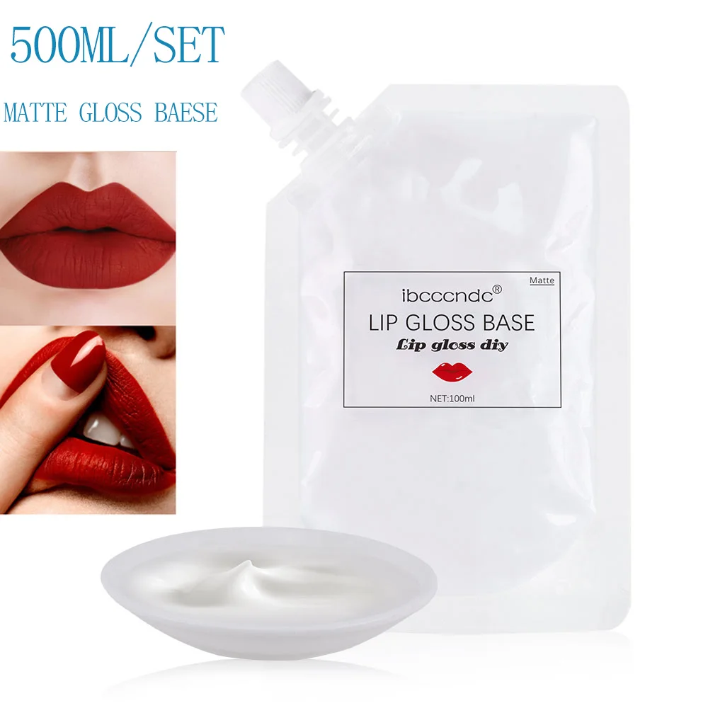 

500ML Matte Lip Gloss Base Non-Stick DIY Lipstick Material Gel for DIY Lipgloss Base Bulk Wholesale Handmade Makeups Comestics