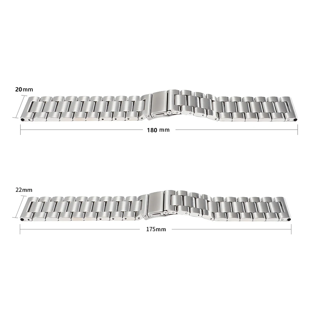 22mm watch band for samsung gear s3 frontierclass galaxy wacth 46mm strap stainless steel smartwatch bracelet belt accessories free global shipping