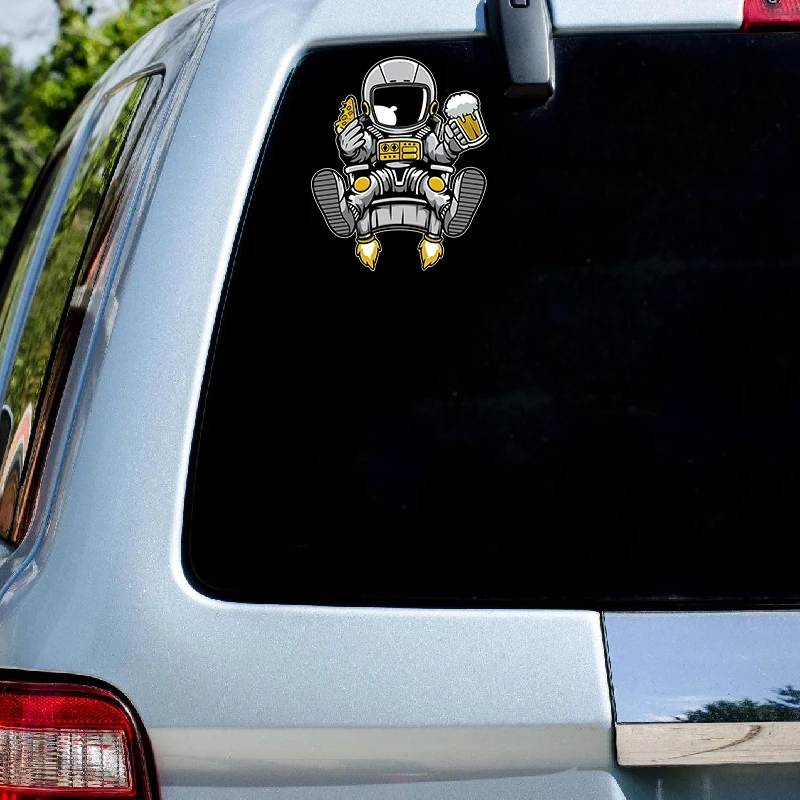 Наклейки для автомобиля RuleMylife супер крутой астронавт напиток пиво забавный