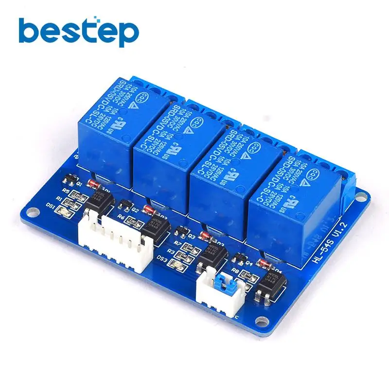 5 в 4-Канальный Релейный Модуль с оптопары щит релейный выход драйвера модуль XH2.54