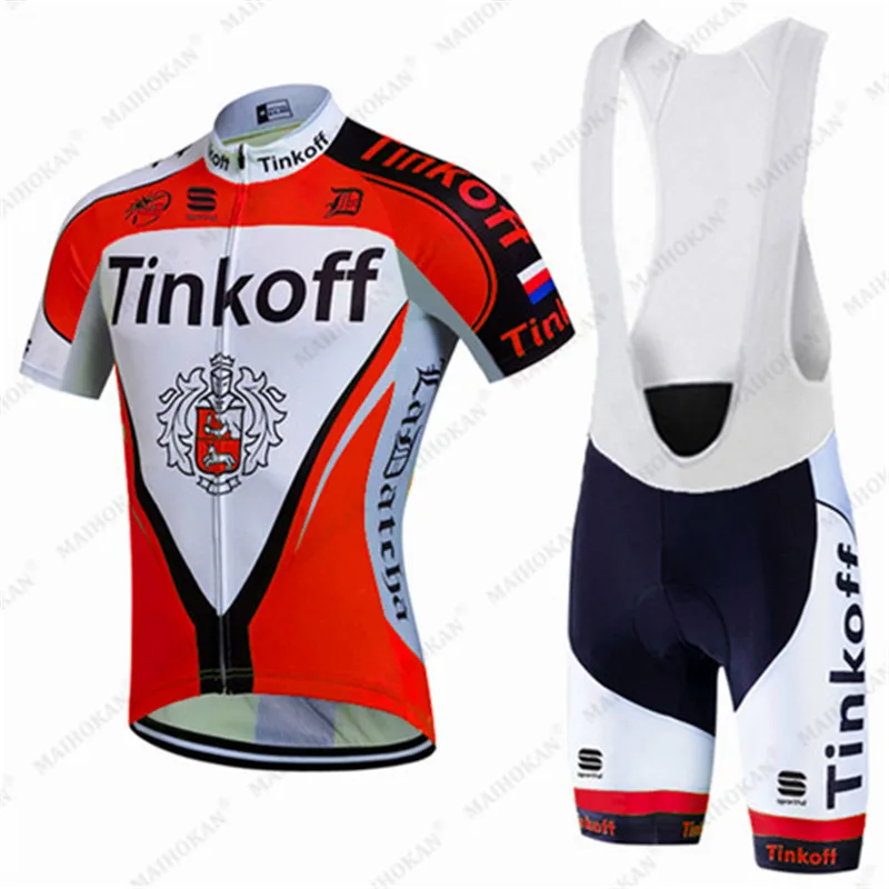 

2021 Tinkoff Cycling Clothing Bike Jersey Quick Dry Bicycle Clothes Mens Summer Team Cycling Jerseys 20D Bike Shorts Set