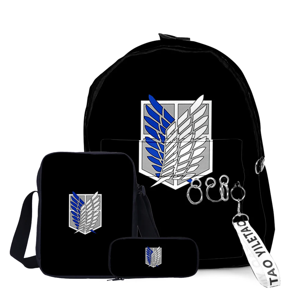 

Японский комплект из рюкзака «атака на Титанов» для мальчиков и девочек, 2021