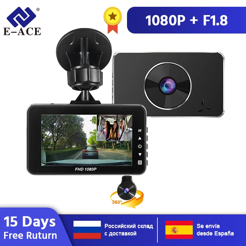 E ACE Мини Автомобильный видеорегистратор Novatek 96658 Full HD 1080P видеорегистраторы Dashcam с