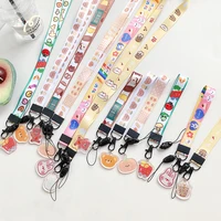 cute cartoon multi function mobile phone straps short rope fashion pattern strap hand lanyards for phone 11 case for airpods