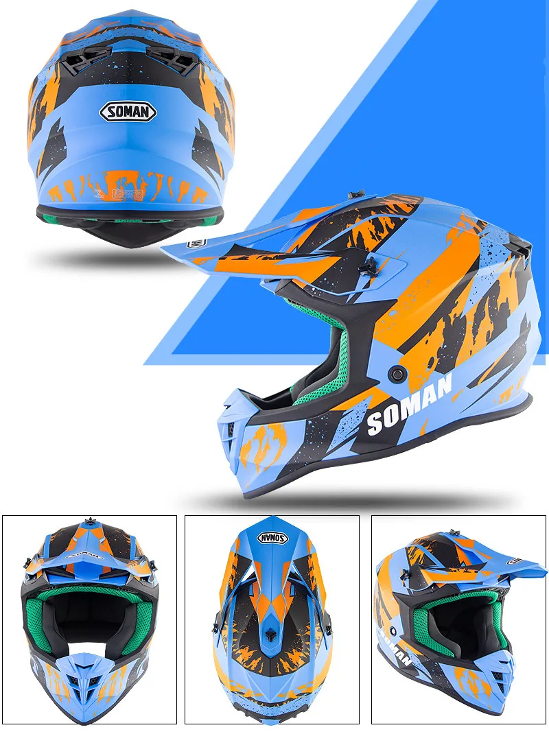 Soman шлем для мотокросса по бездорожью Casco Abs мотоциклетный шлем для мотоцикла мотоциклетный шлем для мотоциклистов Casco De Motocicleta Motorsiklet Cascos
