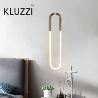 kluzzi nordic minimalist chandelier post modern creative restaurant bedroom bedside light luxury clothing store u shaped lamp