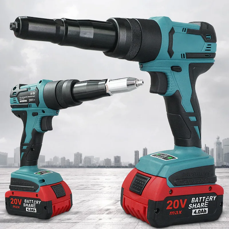 20V Electric Rivet Nut Riveting Drill Supplies Insert Electric Accessories Drill Adaptor  3.2-4.0mm Nut Tool Rivet Nut Gun
