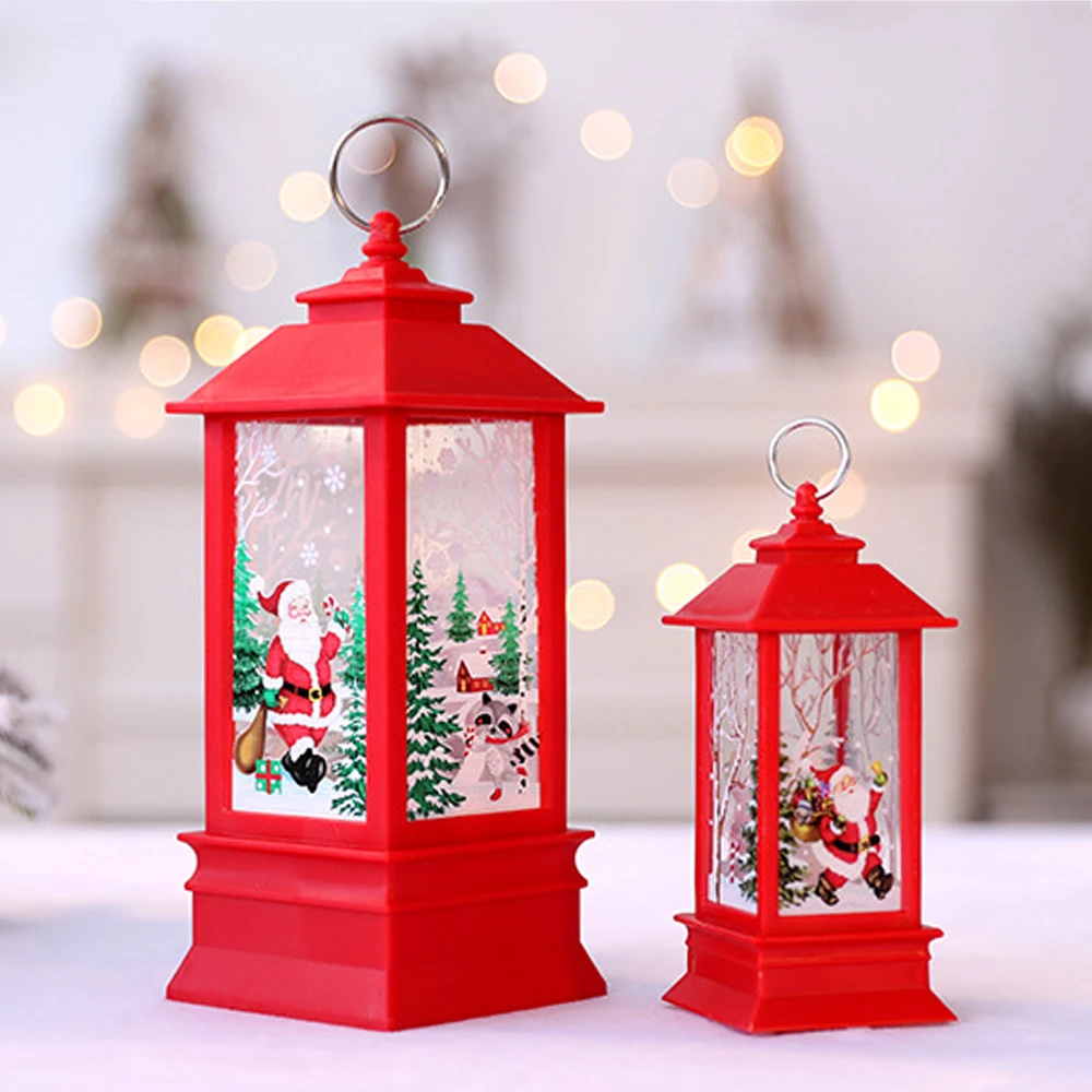 Светильник с рождественским пламенем светодиодный светильник изображением