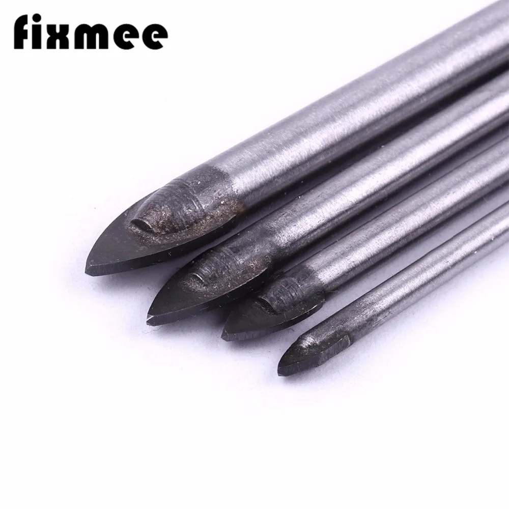 4 шт. 3 5 6 8 мм стеклянные сверла Fixmee наконечник из карбида вольфрама для сверления