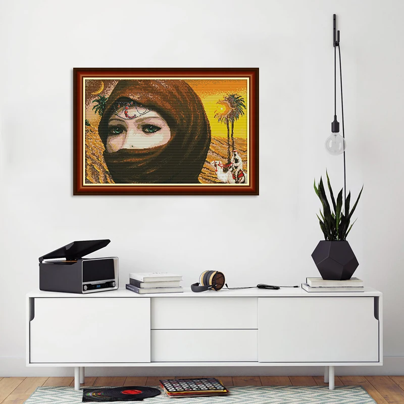 Набор для вышивки крестиком Joy Sunday сделай сам Арабская красавица DMC 11 &amp 14 CT