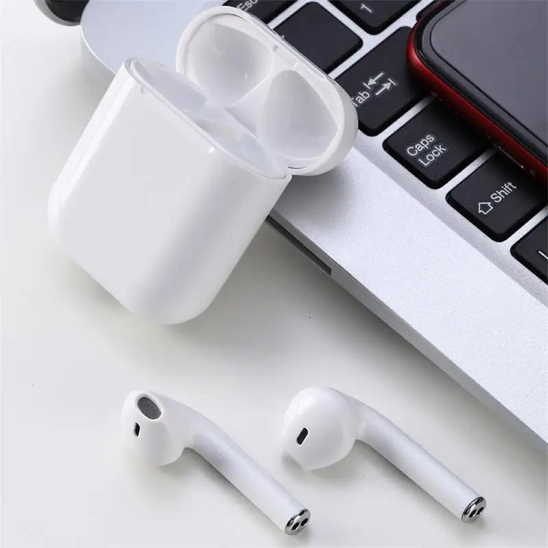 original i12s earphone portable Mi ni tws Bluetooth 5.0 true wireless headphones include power bank case for xiaomi iPhone | Электроника