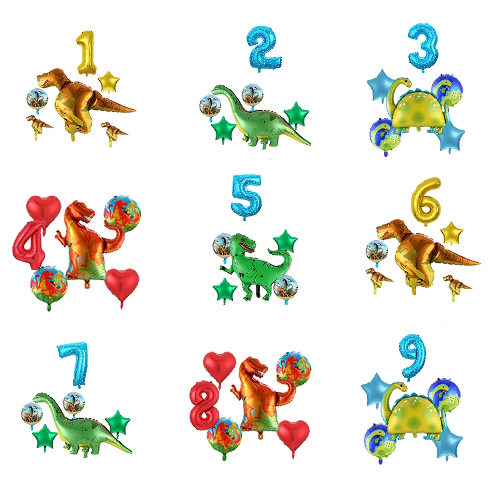 

Воздушные шары из фольги в виде динозавра, 32 дюйма, 6 шт./лот