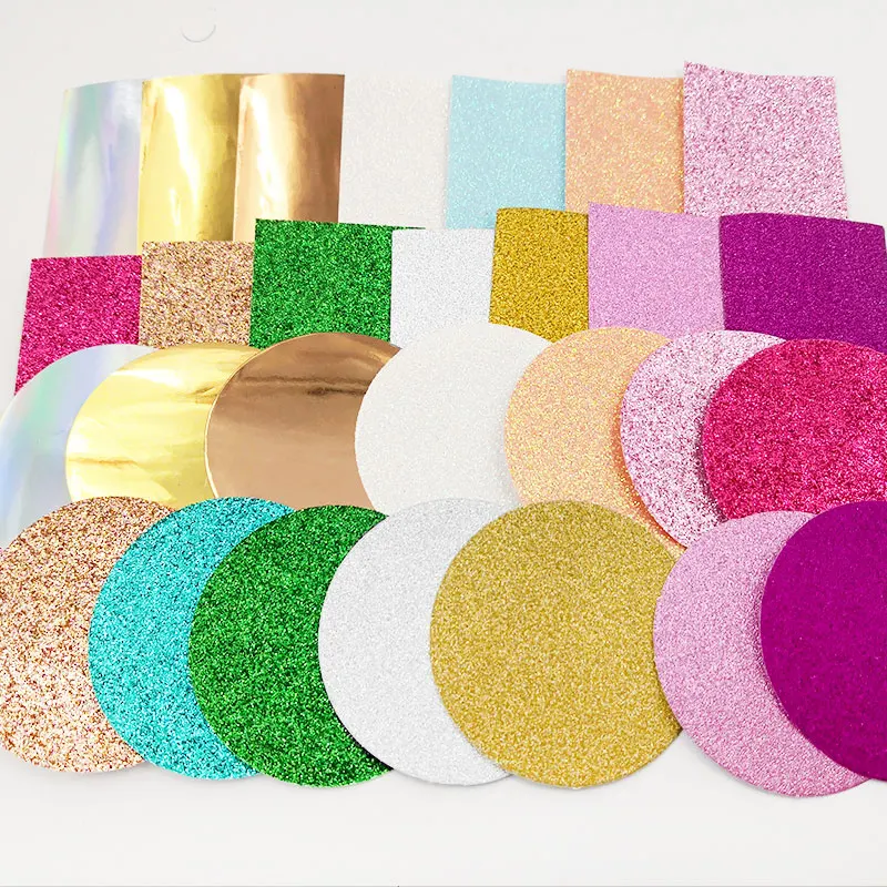 

New Custome Packaging Box 10/20pcs Fake Eyebrow Powder Box Glitter Eyebrow Round Box 3D Min Crush Factory Price