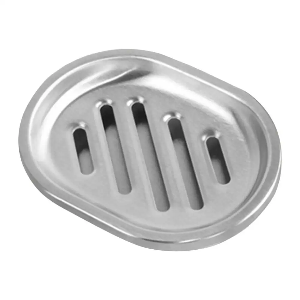 

Stainless Steel Soap Dish Metal Soap Holder For Bathroom Kitchen Sink Bath Home Shower Soap Box Double Layer Draining Soap Dish