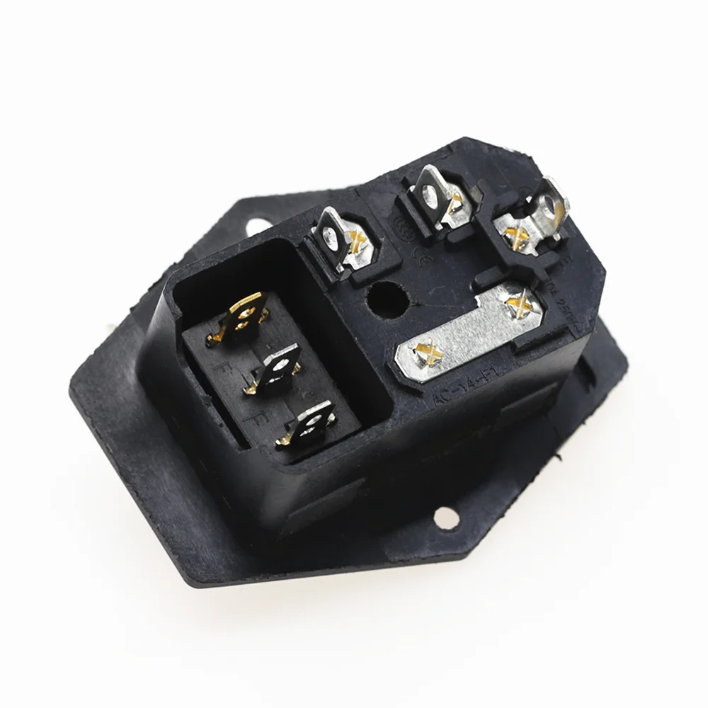 1 шт. AC-01A клавишный выключатель питания IEC 3 Pin 320 C14 Входной переключатель розетки