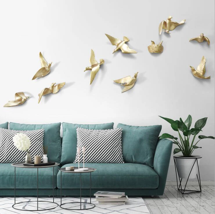 Европейский Смола гнездо голубей украшения настенные Висячие птицы для дома