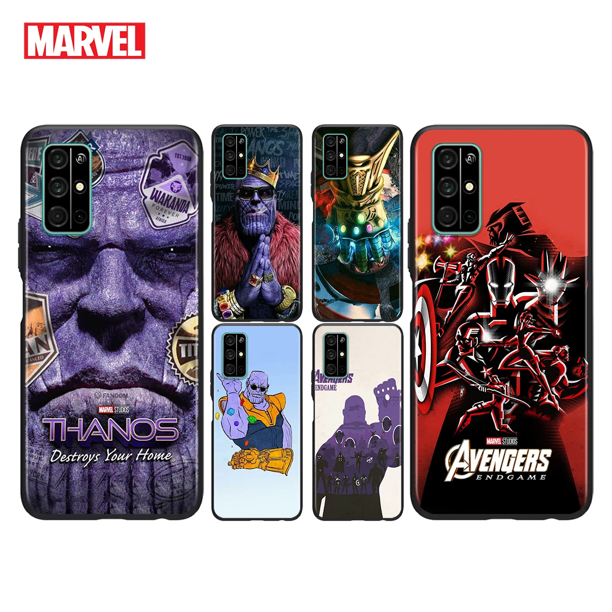 

Silicone Cover Marvel Thanos Infinity Gauntlet For Honor V30 View 20 V20 30i 30S 30 20S 20E 20i 20 Lite Pro Plus Phone Case