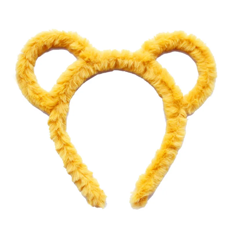 

INS Plush Cute Bear Ear Headband Female Online Influencer Washing Face Hair Band Korean Style Girl Selling Cute Makeup Headband