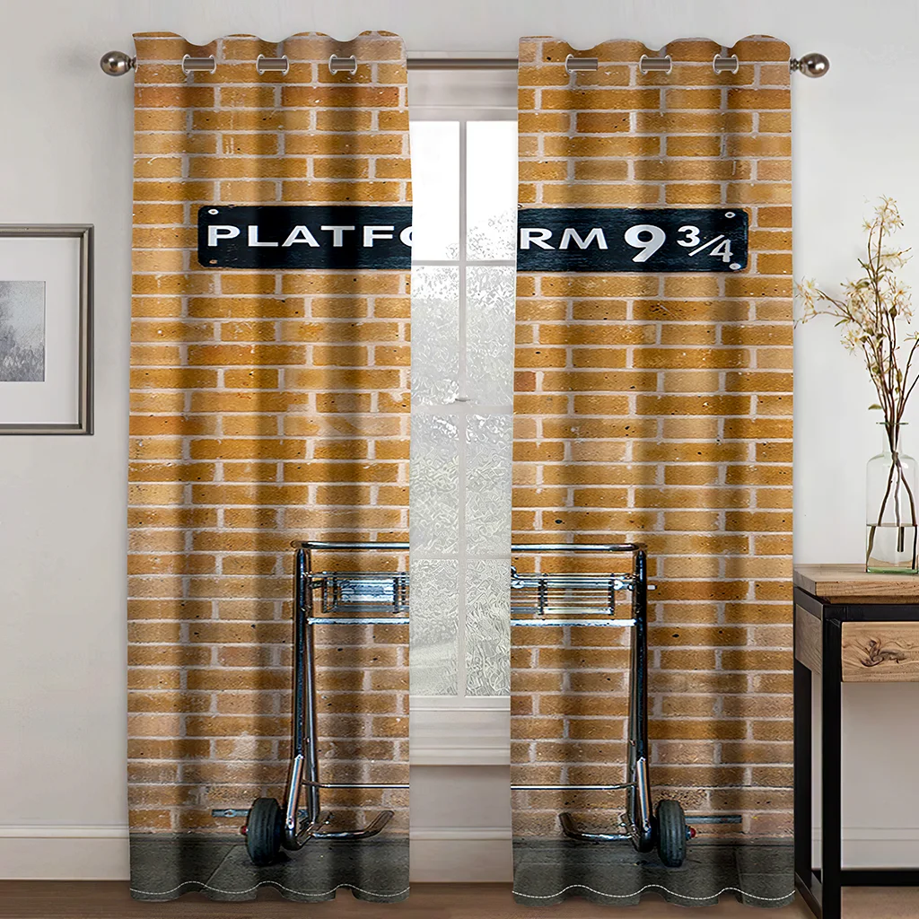 

Настоящая Наклейка на стену с буквенным принтом, штора с изображением пейзажа, занавеска для гостиной, спальни, украшение для дома, занавеск...