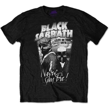 Одежда Black Sabbath Мужская футболка Черная Never Say Die Live On Tour 1978
