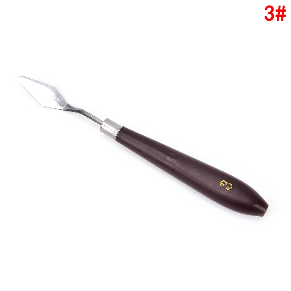 

Professional 1x Palette Tool Stainless Steel Painting Palette Knife Oil Paint Spatula Mixing Scraper Art Tool