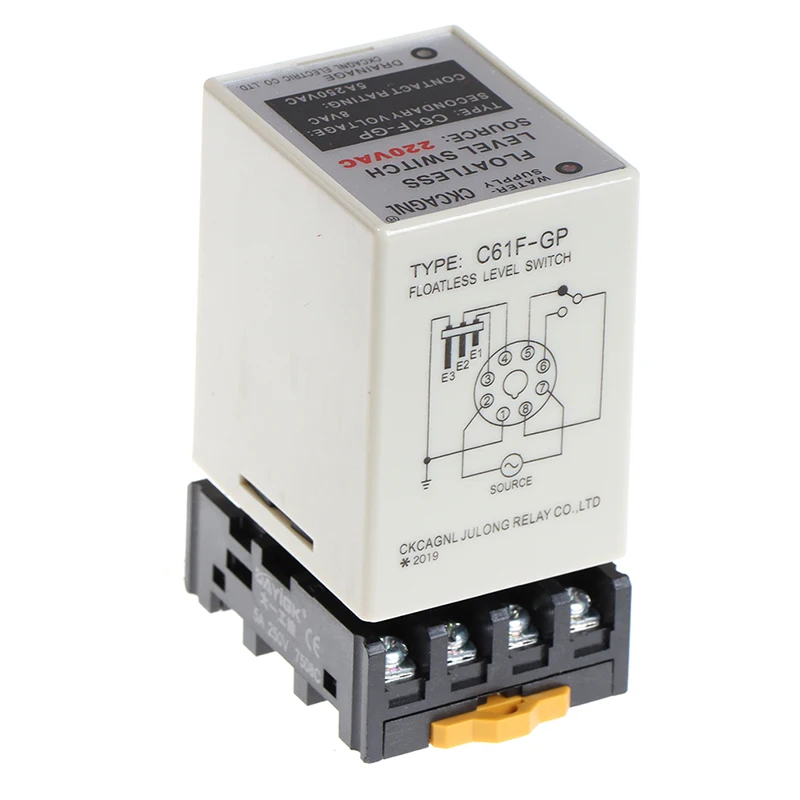 

C61F-GP AC220V Level Relay Floatless Level Switch Level Controller With Base