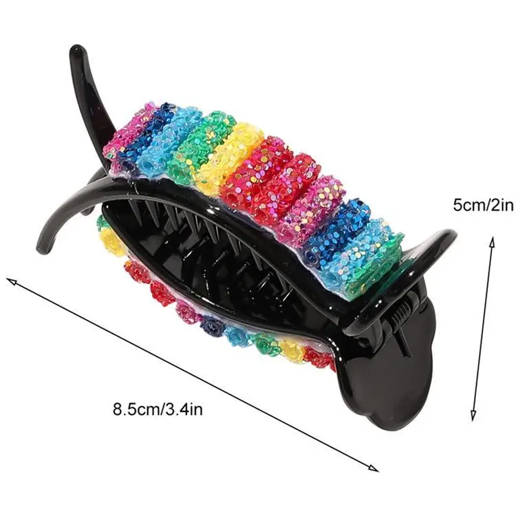 

6 color ins New candy hair pins Fashion Rainbow hairpin Girls Bun Maker hair clips Clamp DIY Tool hair accessories Wholesale