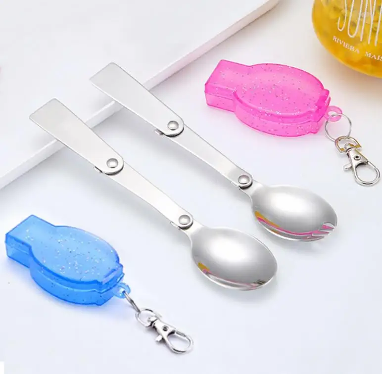 Складная ложка и вилка из нержавеющей стали | Дом сад