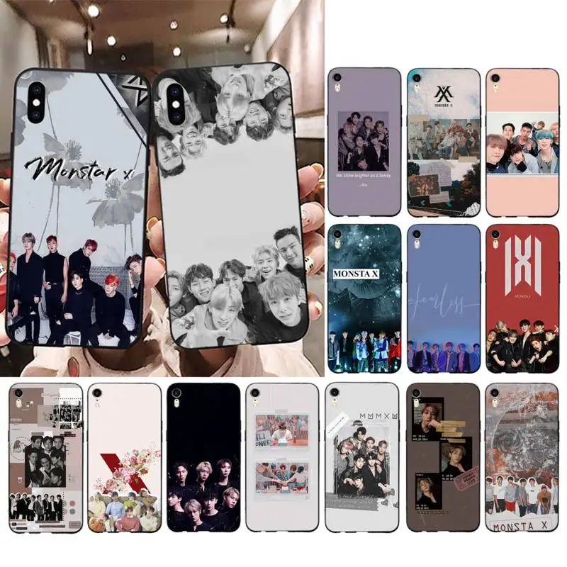 

MONSTA X Phone Case for iPhone 13 11 12 pro XS MAX 8 7 6 6S Plus X 5S SE 2020 XR cover
