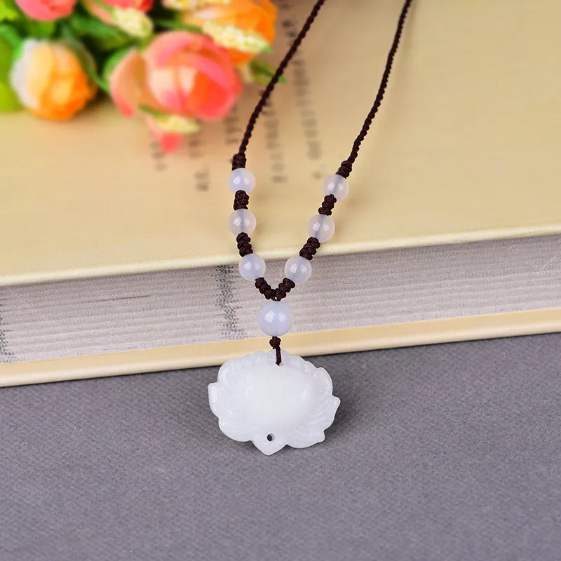 Свежий темпераментные в этническом стиле Стиль белое ожерелье форме лотоса