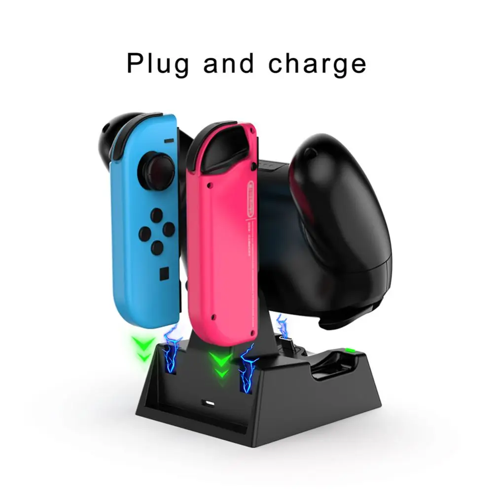 Gamepad Charger for Nintendo Switch Joy--Con Controller Type-C Charging Station
Gamepad Charger for Nintendo Switch Joy--Con Controller Type-C Charging Station