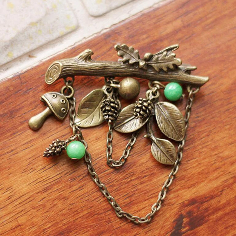 1 шт. Винтаж кедровый орех брошь литературный сосна фрукты корсаж свежий шишка