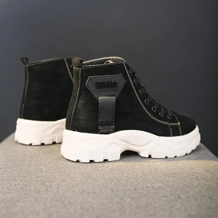 Aleafalling/женские зимние ботинки женские теплые из флока с боковой стороны на низком