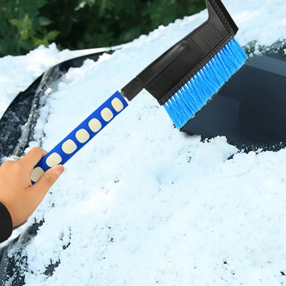 

3 In 1 Retractable Ice Scraper ABS Durable Extendable Deicing Snow Shovel Tool Windshield Brush With Emergency Escape Hammer