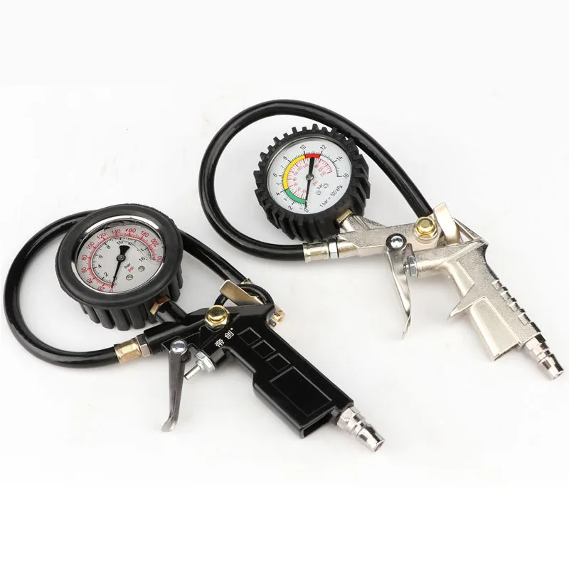 Car Tire Pressure Gauge Pressure Gun Type For Air Compressor for Car Motorcycle Inflator Pumps Tire Repair Tools