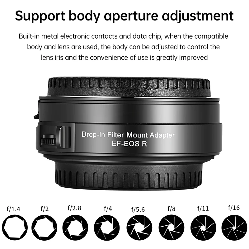 ef eos r auto focus camera lens adapter ring with cpl filter replacement for ef ef s lens to canon eos rp r r5 r6 camera free global shipping